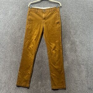 Levis‎ Chino Pants Men 29X32 Brown Slim Straight Preppy Cotton Everyday Casual